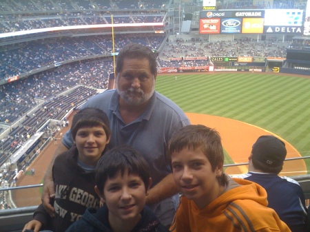 Yankee Stadium w/my boys 9/09