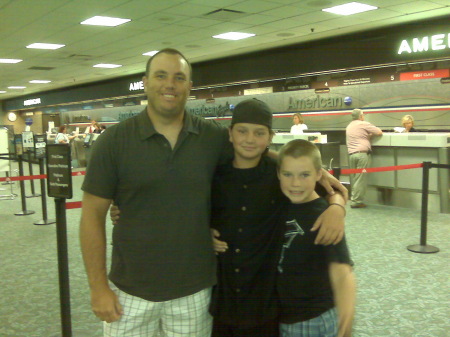 Steve, "adopted" son Dalton, Nathan - my boys