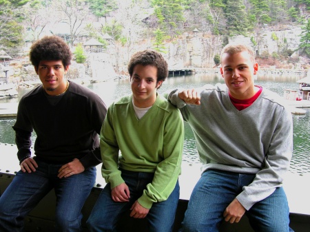 My sons at Mohonk Mountain House