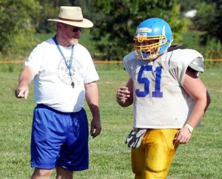 Ethan at Football Practice