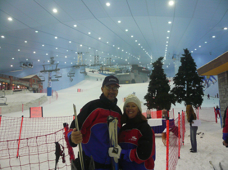 Indoor skiing in Dubai