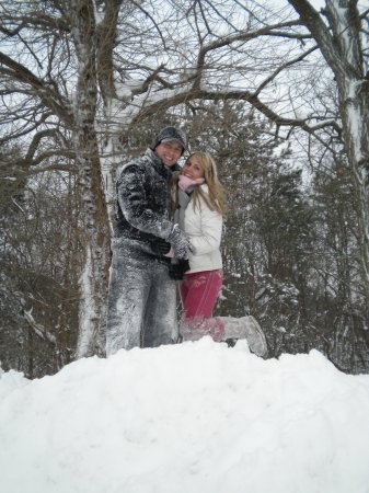 Michael and Jaimie enjoying the snow