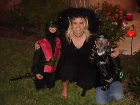 My nephews & I, Halloween 2008