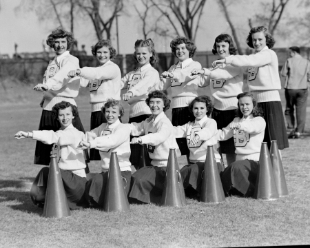 Bulkeley High Cheerleaders 1949