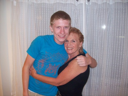 With oldest grandson, Connor, age 15