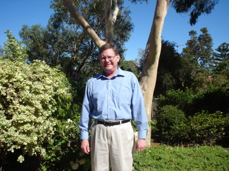 Perth Western Australia in front of Ghost Gum