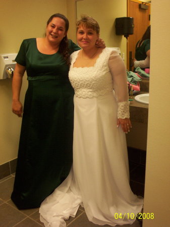 My best friend and me at my wedding!