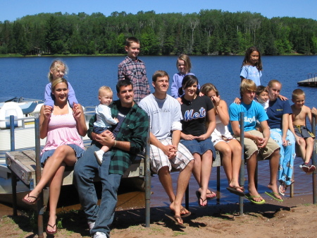 Our kids and all of their cousins - Mich 2005