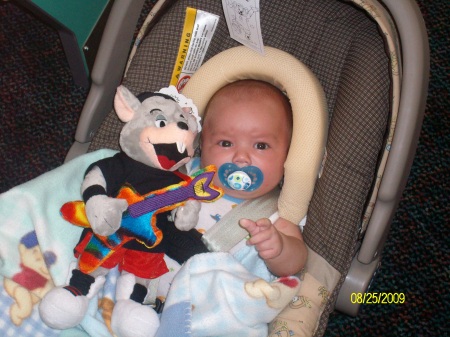 My Grandson Mitchell in August 2009