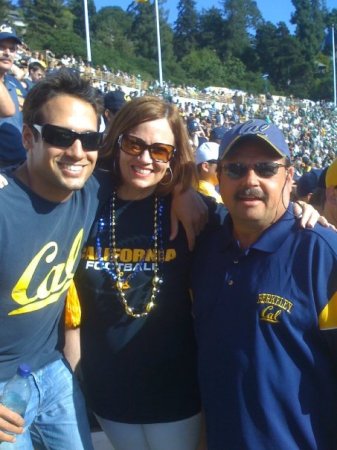 Brandon, Sheryl and I in our CAL garb.