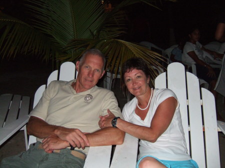 Susan & C.L. in Roatan after diving all day