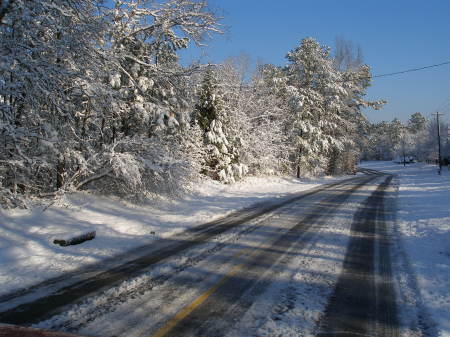 our road---SC snow