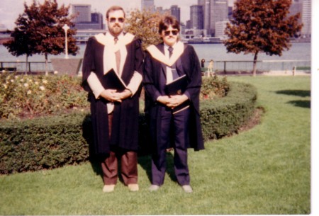 Pat Lake and myself at our Graduation in 1985