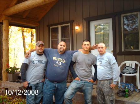chris,me,mike,terry old log 2008