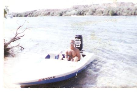 My fast boat at the Colorado River