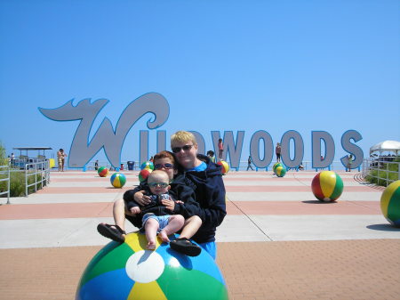 Jacob, Nicholas and me in Wildwood, NJ