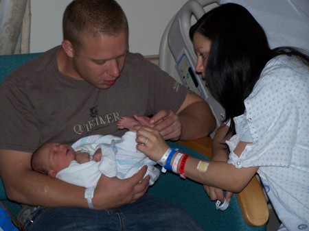 my youngest son, his new son & wife