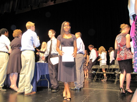 Dera's Induction to the National Honor Society