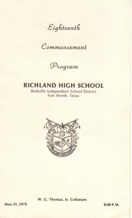 Class of 1979 Commencement Program