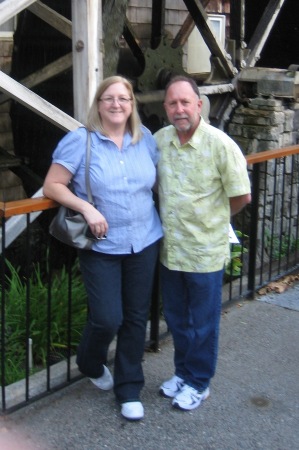 me and barry at the apple farm