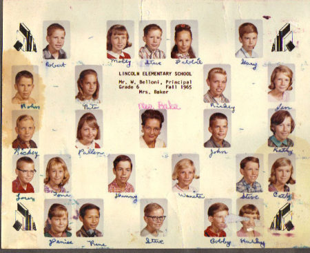 1965 Mrs. Baker's class