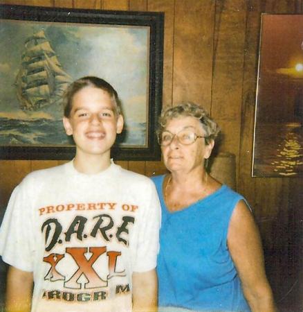 my son Mark and my mom 98