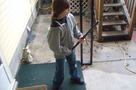 Bryce & his Red Ryder.