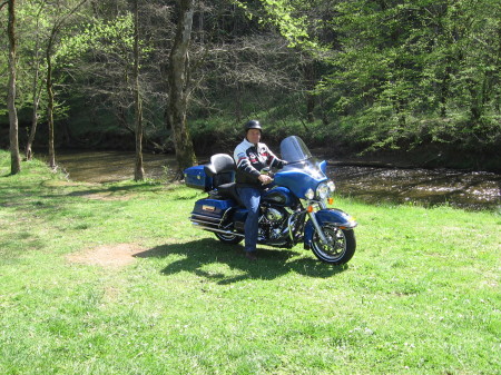 Brian on his bike in tennessee
