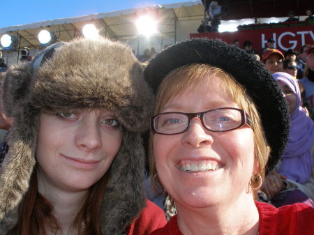 My daughter Madeleine & me at the Rose Parade