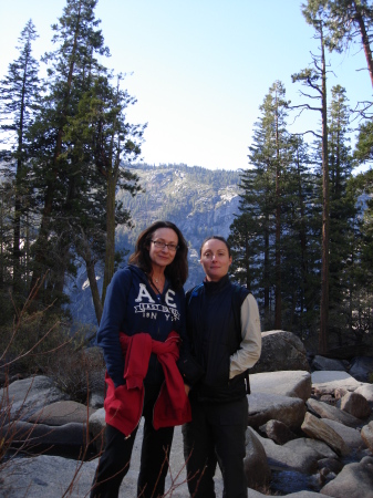 Beth and Amber, near the top