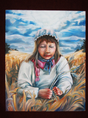 Girl in Wheat Field