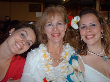 Karin and two of the six daughters