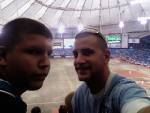 Jacob & Randy at a baseball game.