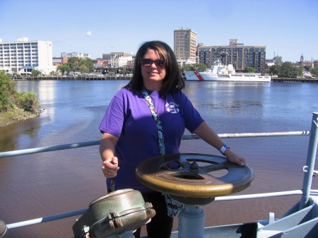 Me on the battleship in NC