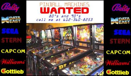 PastPinball wanted ad for Craigslist in MN