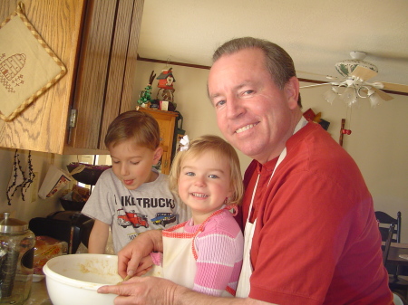 Baking cookies with the grandkids