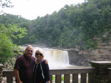 Kathy and I at Cumberland Falls in Kentucky