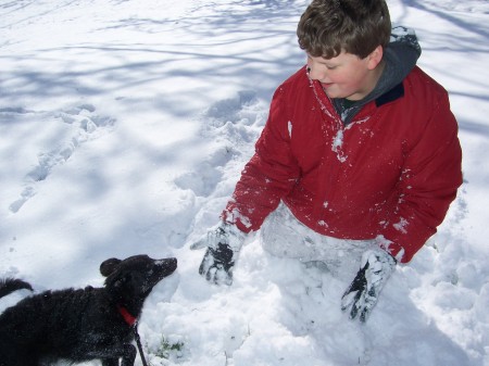 Snow Day - Hunter and Winnie