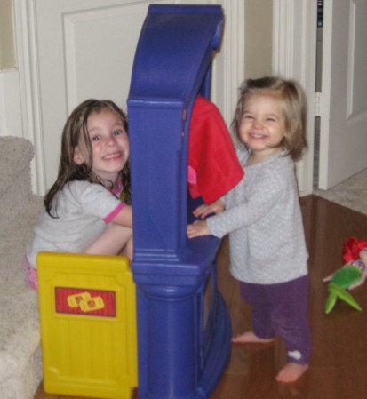 The girls playing - 2009