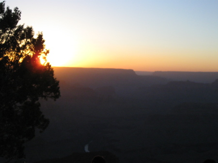 Sunset on the canyon