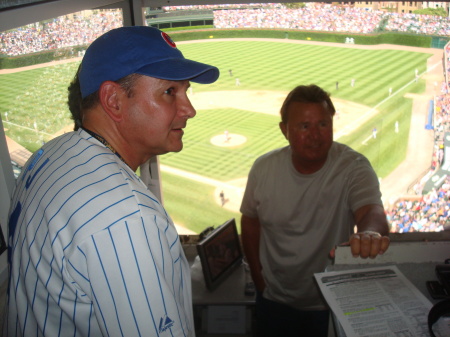 P.J. and my other Die Hard Cub Fan - Ron Santo