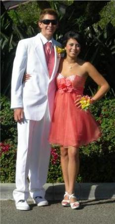 Son and girlfriend at prom