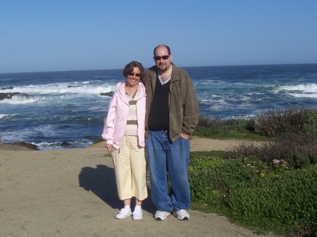 My husband Bret & I at Pebble Beach California