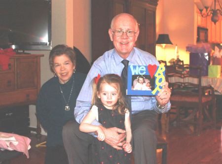 Steve, Hilda, and granddaughter Ella Grace