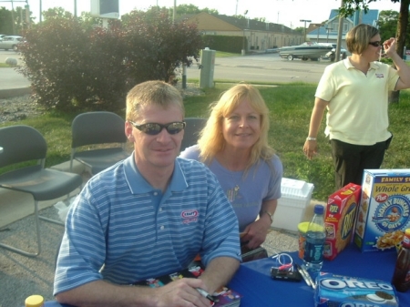 Me & Jeff Burton!  Woohoo!