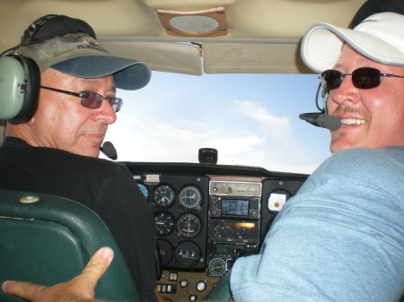 Chris & I somewhere over Anson Co. N.C.