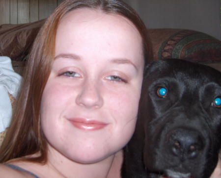 Daughter Kerri & her dog Zeke (aka MOFO)