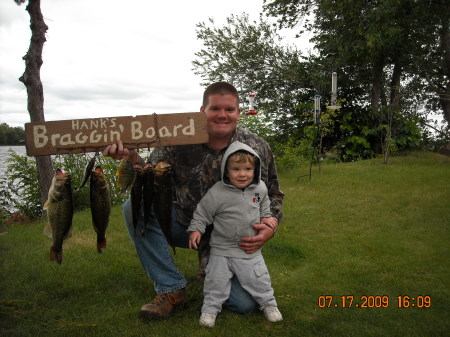 fishin at the cabin