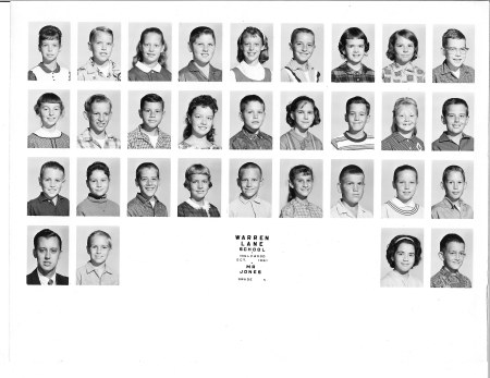 1961-1962 Mr Jones 5th Grade Class