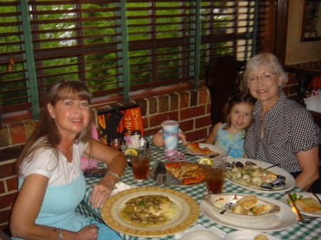 Me & my best friend, Peggy, dining w/Taylor